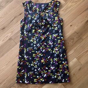 Banana Republic Black Floral sheath  Dress sz 10